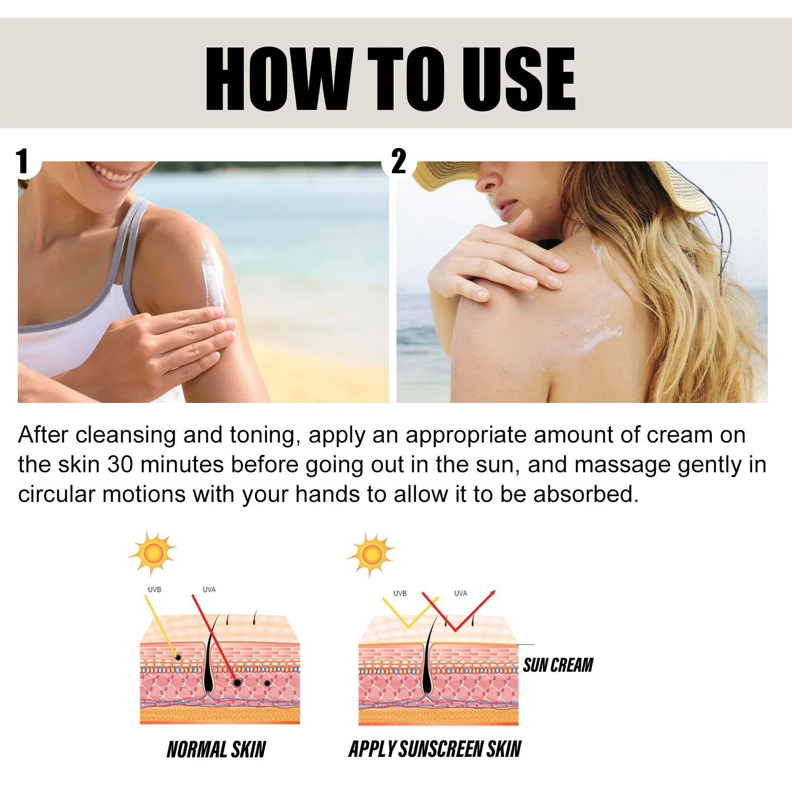 Crema protectora hidratante para la piel corporal con probióticos de arroz