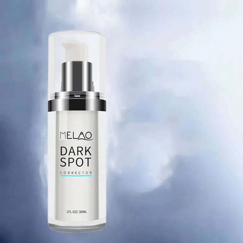 Blanqueador de piel iluminador en botella blanca pequeña