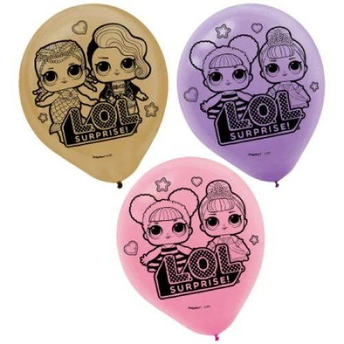 Globos de Látex - Lol Surprise (6 unidades) - Pack de 6