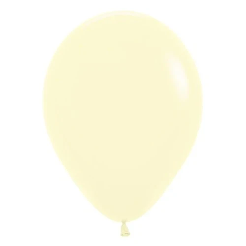 Globos de látex Sempertex amarillo mate pastel de 30 cm - Paquete de 50