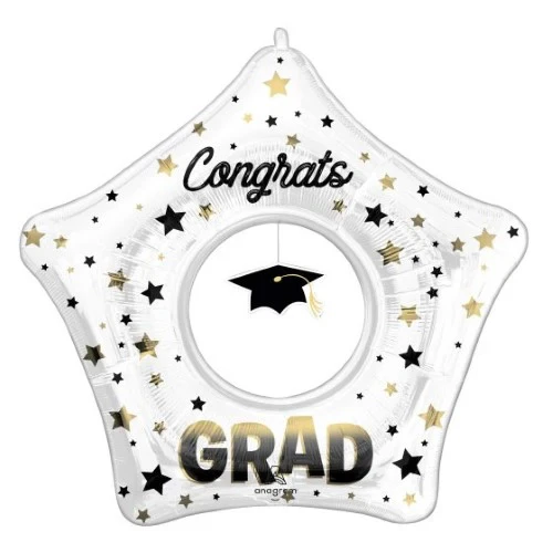Gorra colgante con degradado difuso "Felicitaciones Graduado" de SuperShape P60