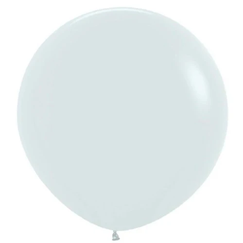 Globos de látex blancos de moda Sempertex de 60 cm (paquete de 10)