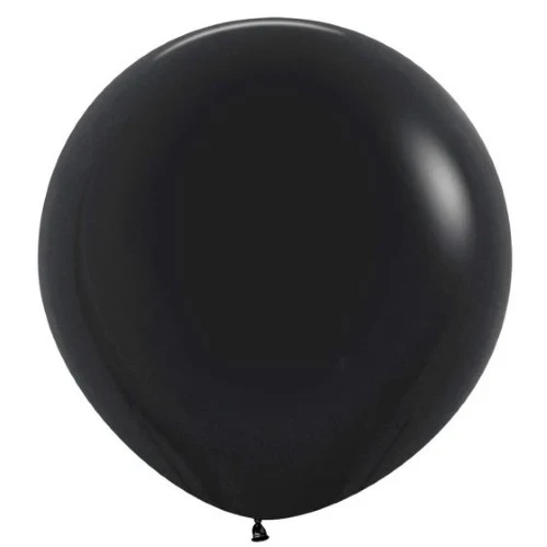 Globos de látex negros de moda Sempertex de 60 cm (paquete de 10)