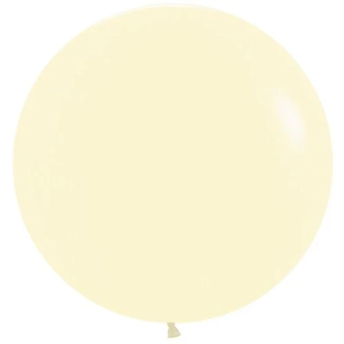 Globos de látex Sempertex amarillo pastel mate de 60 cm (paquete de 10)