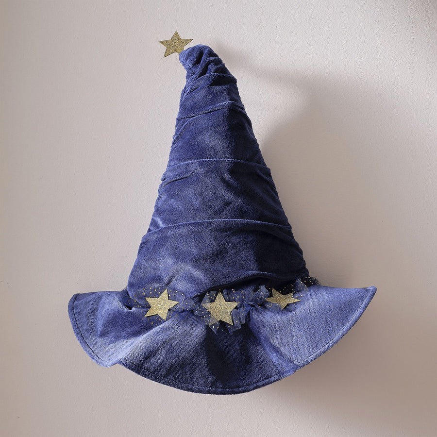 Sombrero de mago - Disfraz de terciopelo azul marino