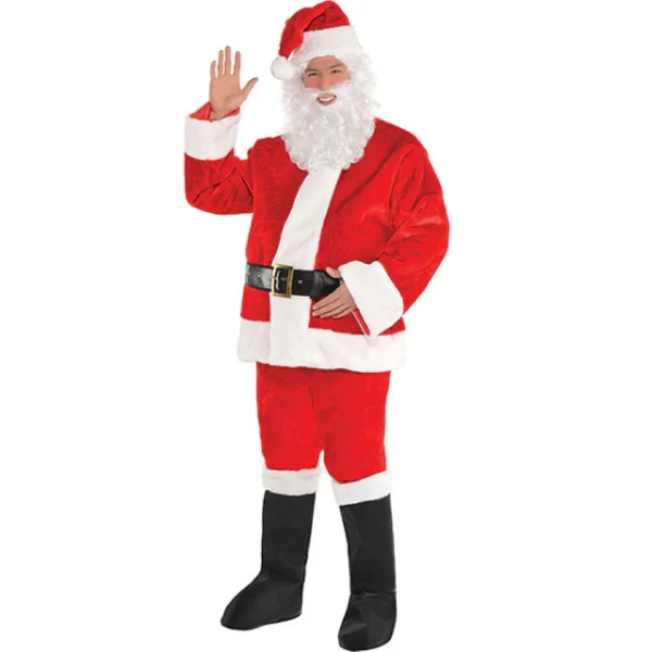 Disfraz de Papá Noel de peluche para hombre talla L/XL