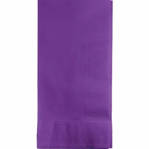 Servilletas de cena color morado amatista - Paquete de 50