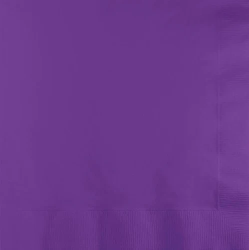Servilletas para almuerzo color morado amatista, 33 cm x 33 cm, 2 capas (paquete de 50)