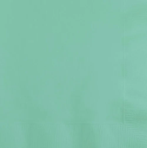 Servilletas para bebidas color verde menta fresca - Paquete de 50