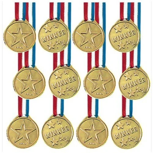 Medallas de ganador de cinta de premio - Paquete de 12