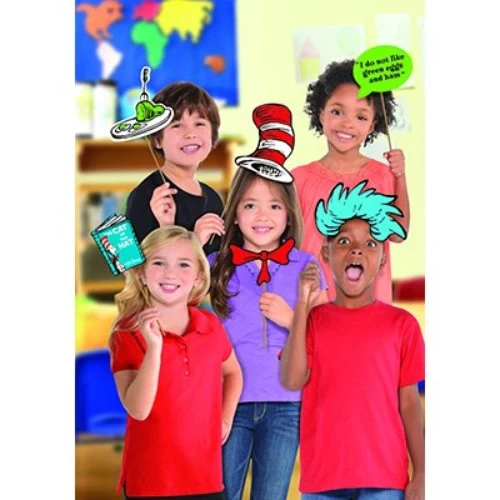 Kit de accesorios para fotos del Dr. Seuss con diseños surtidos (paquete de 13)