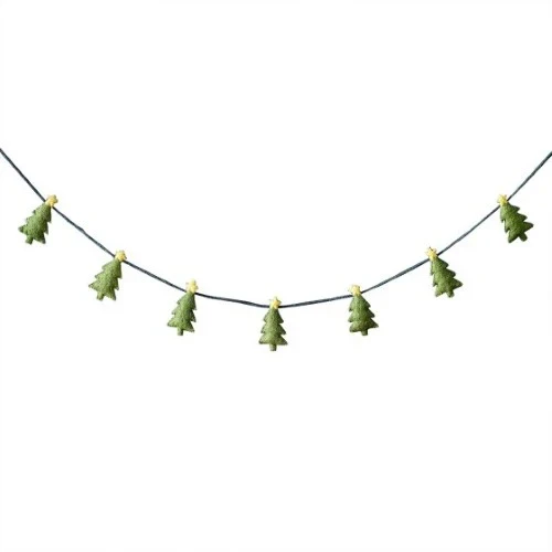Banderines de fieltro alegres y brillantes para árbol - Paquete de 75