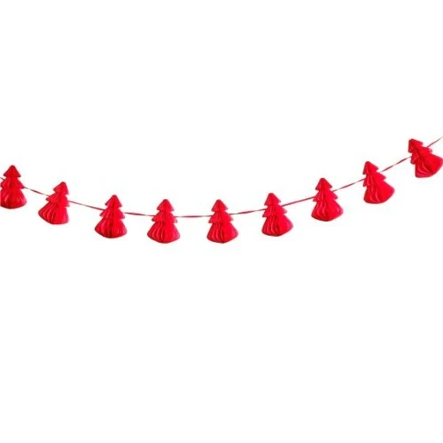 Adornos navideños de panal rojo para el árbol de Navidad