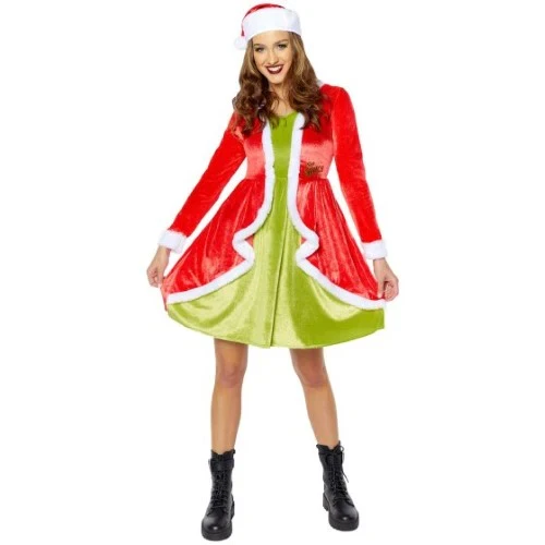 Disfraz de Dr. Seuss El Grinch para mujer talla 16-18