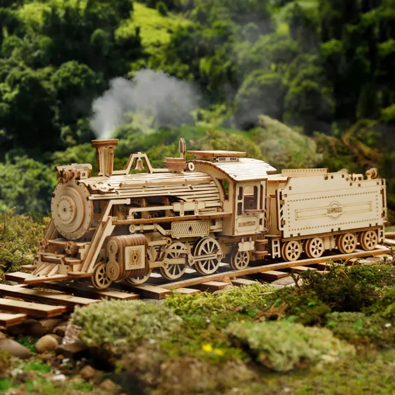 Super Wooden Mechanical Model Puzzle Set