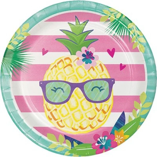 Platos para el almuerzo - Piña y amigos - Paquete de 8