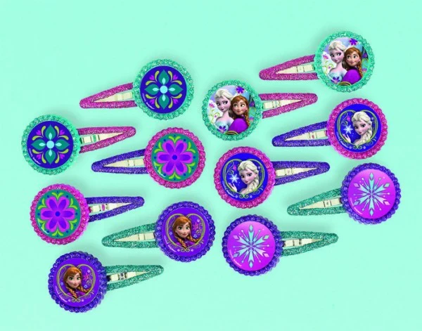 Regalos de fiesta - Pinzas para el cabello de Frozen - Paquete de 12