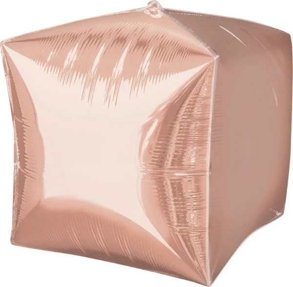 Globo de aluminio autosellante Ultrashaperashape Cubez (oro rosa)