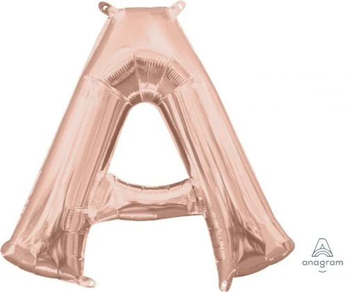 Globo de aluminio - Letra A Oro Rosa - 40 cm