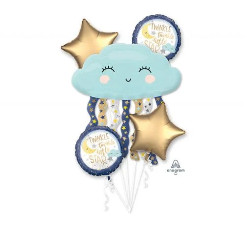 Globos de aluminio - Estrellita Brillante - (Paquete de 5)