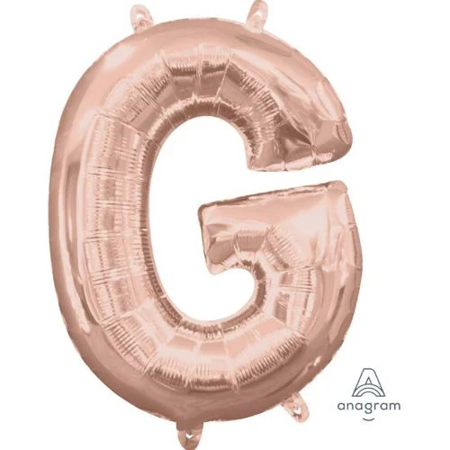 Globo de aluminio - Letra G Oro Rosa - 40 cm