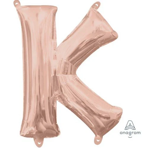 Globo de aluminio - Letra K Oro Rosa - 40 cm