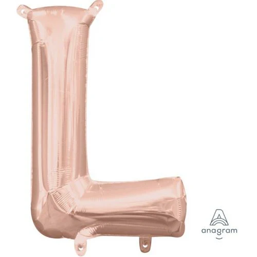 Globo de aluminio - Letra L Oro Rosa - 40 cm