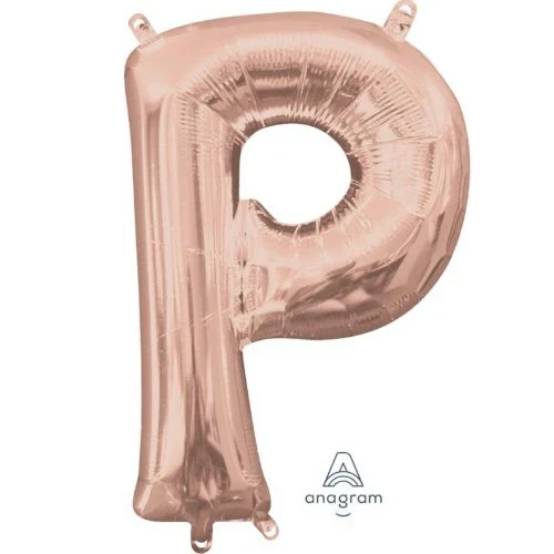 Globo de aluminio - Letra P Oro Rosa - 40cm