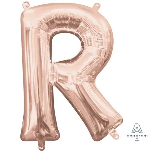 Globo de aluminio - Letra R Oro Rosa - 40 cm
