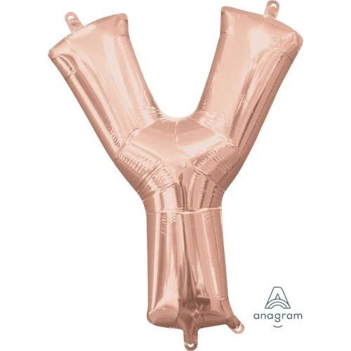 Globo de aluminio - Letra Y Oro Rosa - 40cm