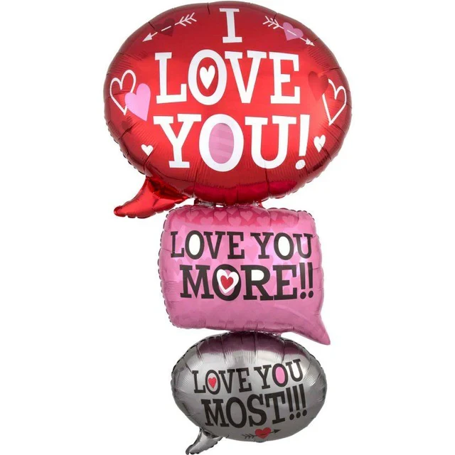 Globo de aluminio - Burbujas gigantes de amor multiglobo