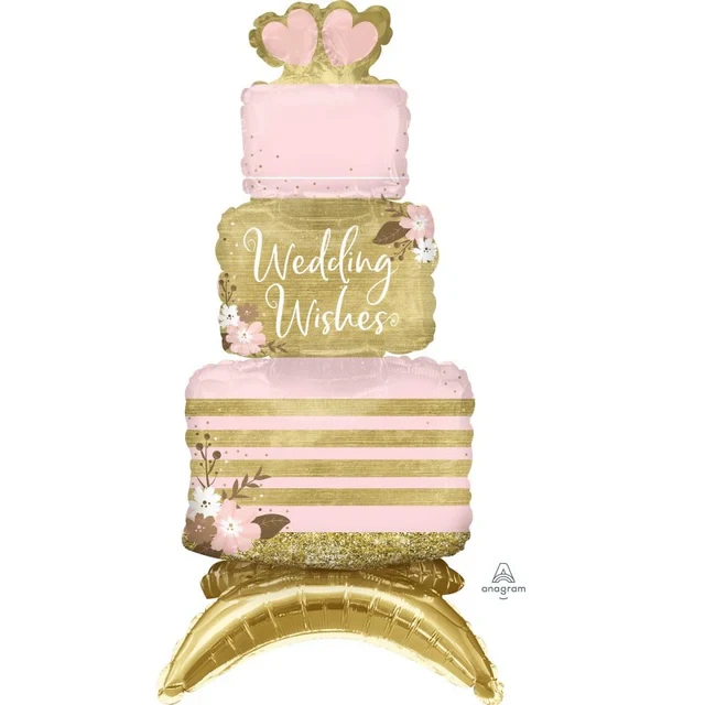Globo de aluminio - Decoración para tarta de bodas (63 cm)
