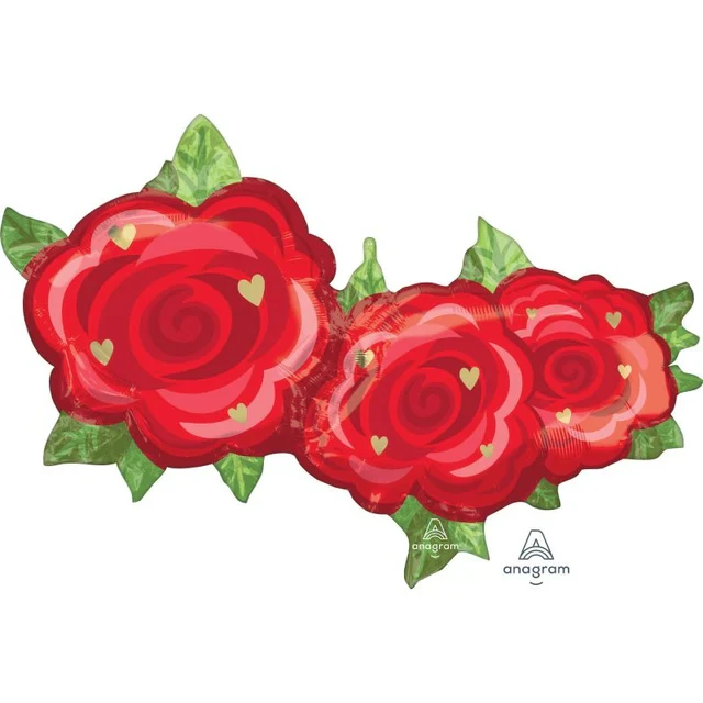 Globo - Trío de rosas Supershape