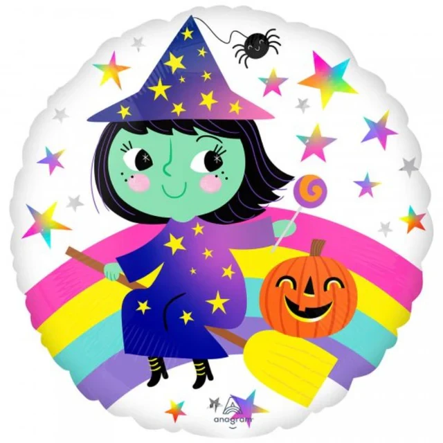 Globo - Bruja Arcoíris Estándar de 45 cm