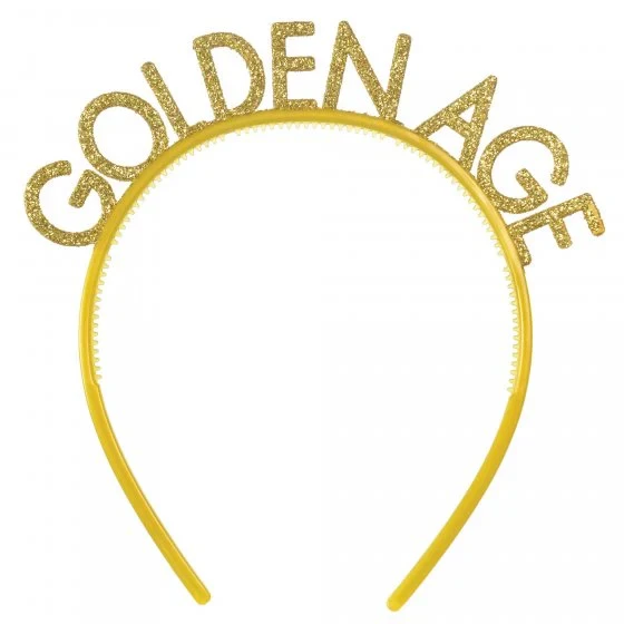 Diademas con purpurina de la Edad de Oro Over The Hill (paquete de 6)