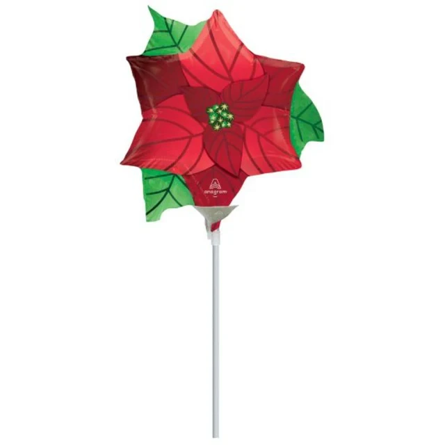 Flor de Pascua con infusión de satén en forma de mini