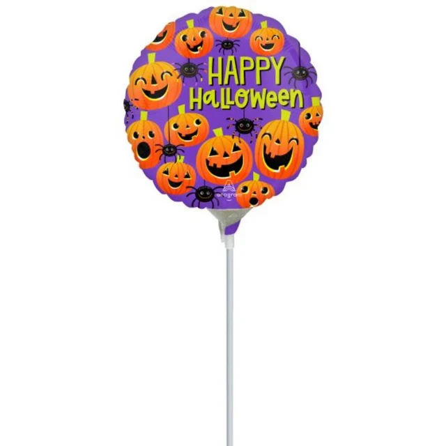 Arañas y calabazas de Halloween de 22 cm