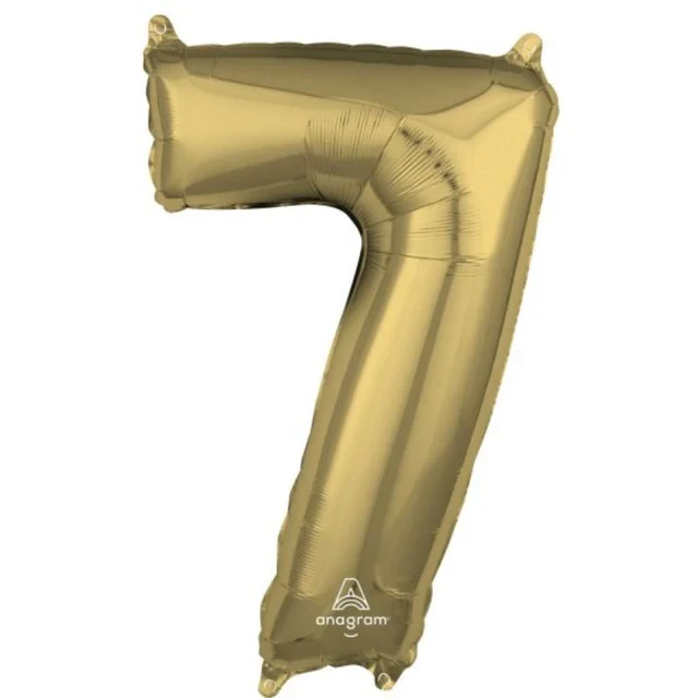 Forma mediana, oro blanco, número 7.