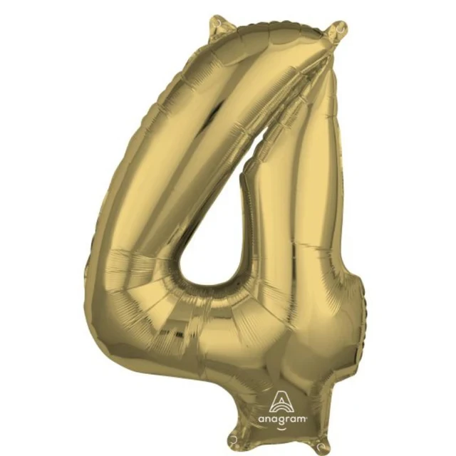 Forma mediana, oro blanco, número 4.
