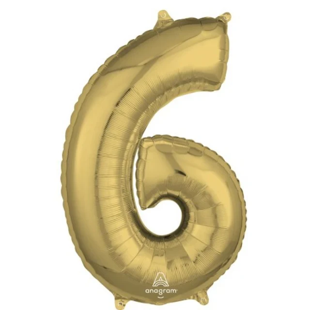 Forma mediana, oro blanco, número 6.