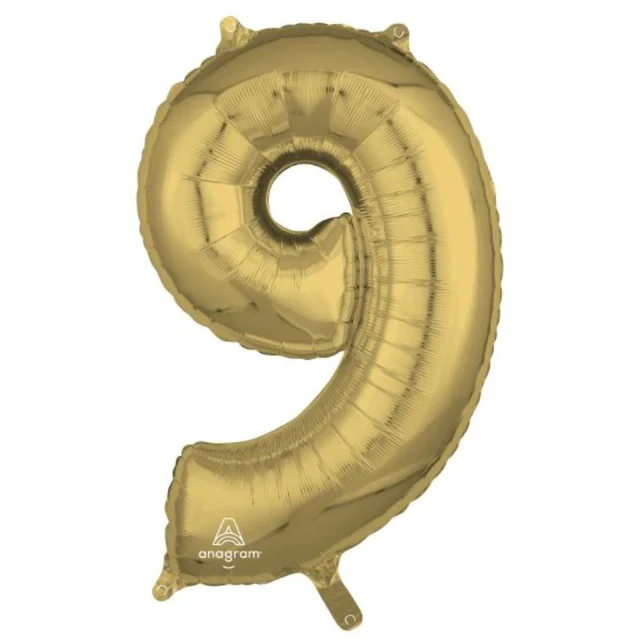 Forma mediana, oro blanco, número 9.