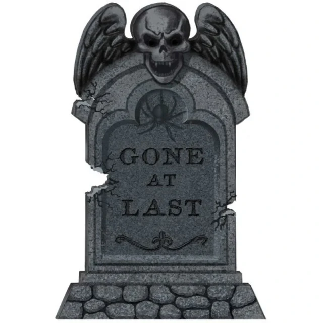 Decoración de poliestireno para lápida "Gone At Last"