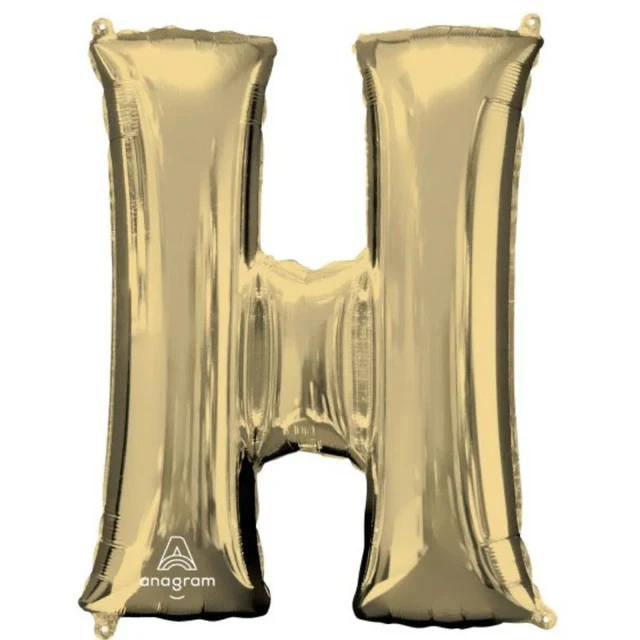 Letra H SuperShape Oro Blanco