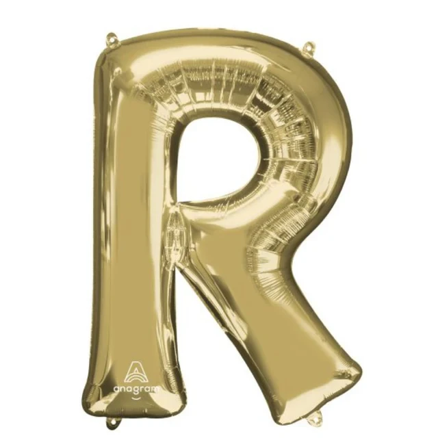Letra R SuperShape Oro Blanco