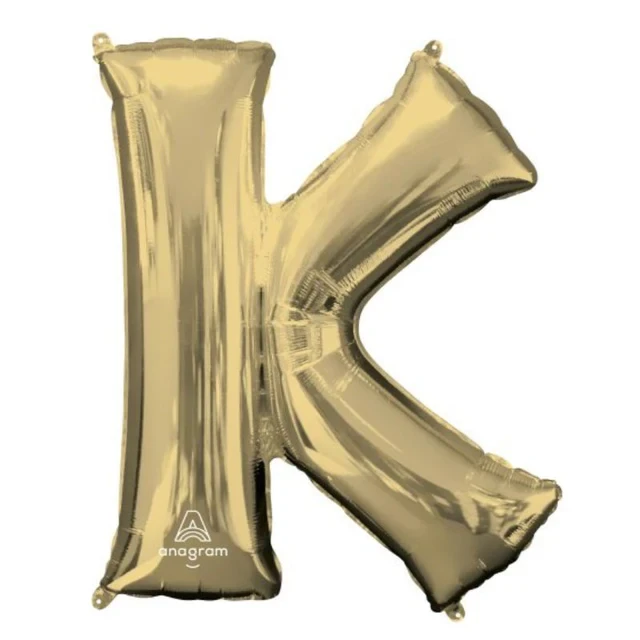 Letra K SuperShape en oro blanco