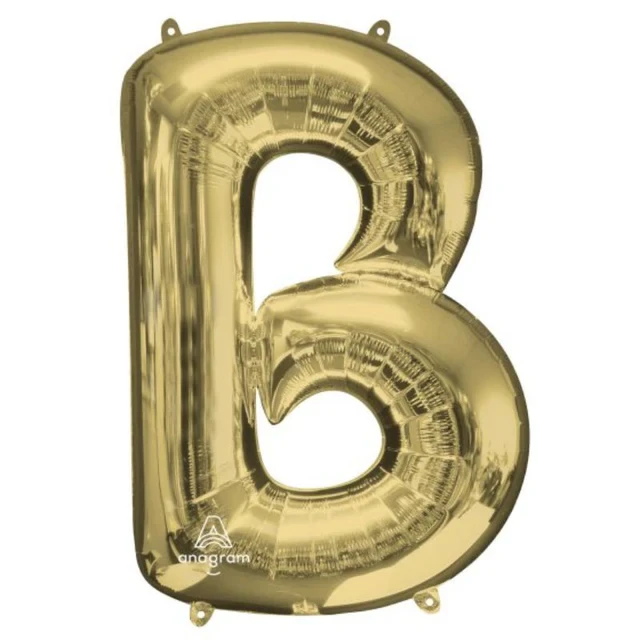 SuperShape Letra B Oro Blanco