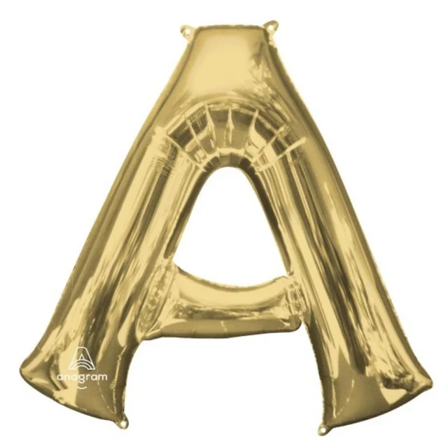 Letra A SuperShape Oro Blanco