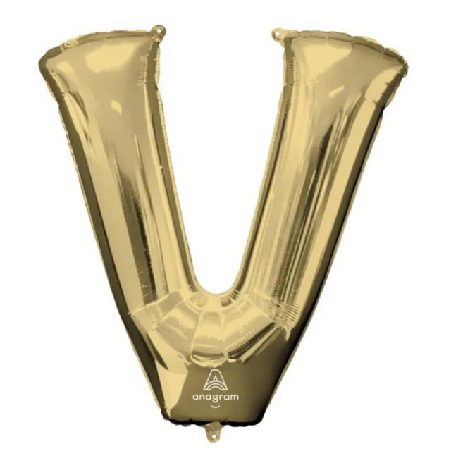 SuperShape Letra V Oro Blanco