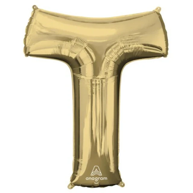 Letra T SuperShape Oro Blanco