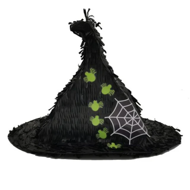 Piñata con forma de sombrero de bruja en 3D